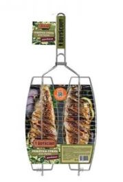 BOYSCOUT Решетка-гриль для рыбы (двойная) 60(+3)x36x25x3.5 см/ 24